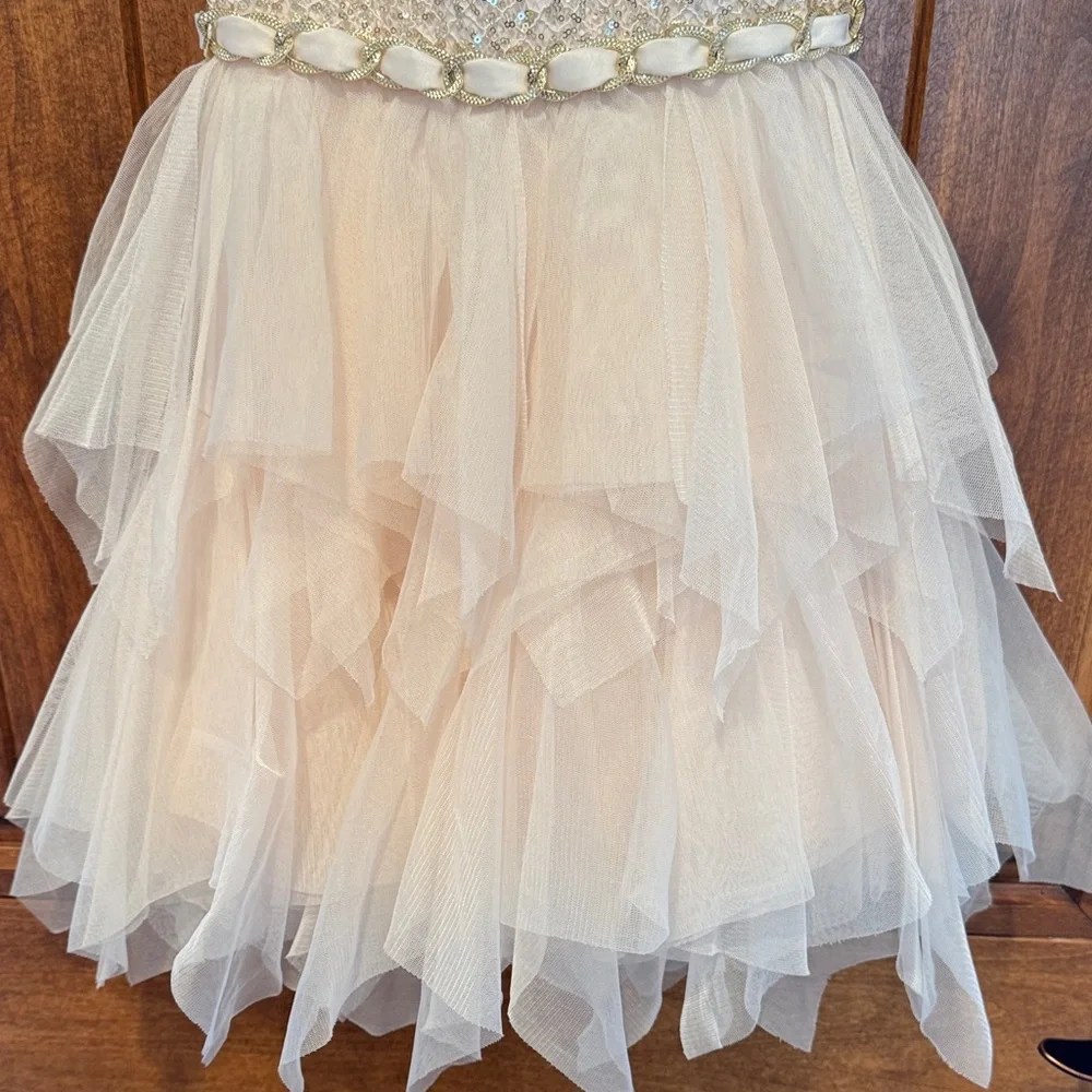 American Princess Sparkling Cream toddler Dress - Picture 3 of 6
